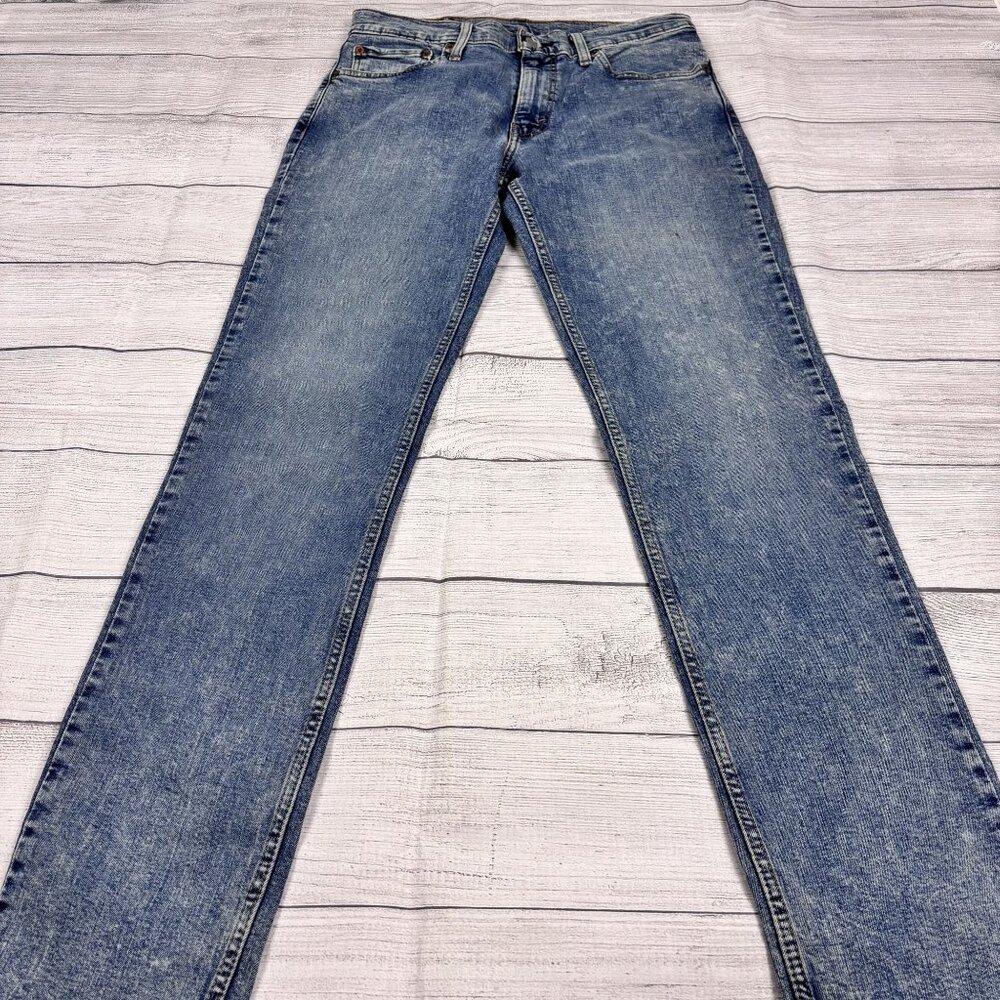 Levis Mens 511 Slim Fit Denim Jeans W32 L34 Medium Wash Cotton - Picture 11 of 16